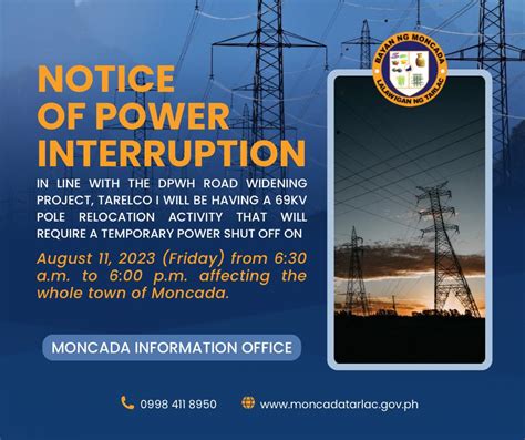 power interruption angeles city today|Notice of Power .
